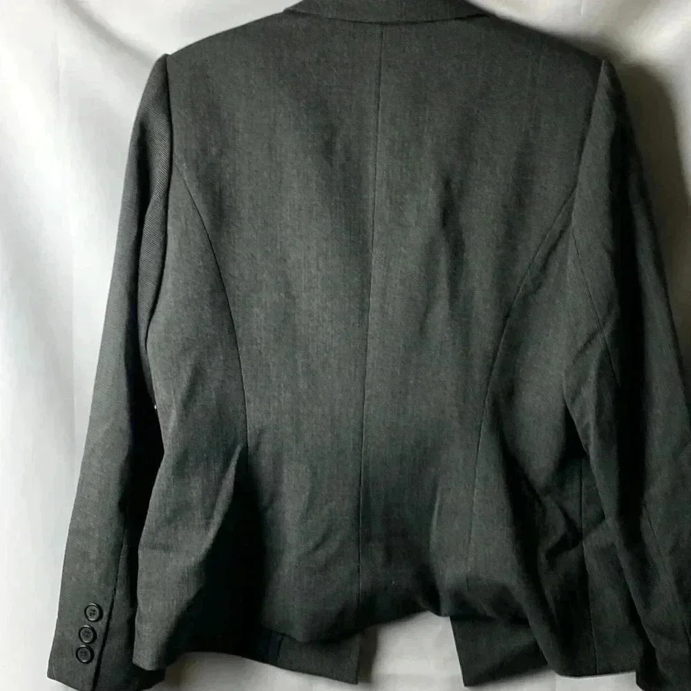 NEW TAHARI ASL THEODORA SUIT JACKET WO‎ SIZE 12 BLACK IVORY SMALL PLAID LINED - Picture 12 of 14
